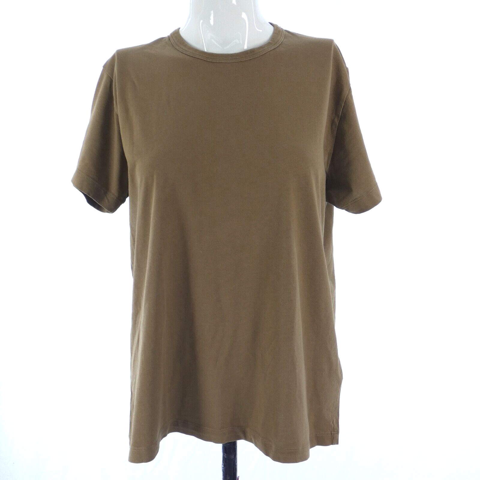 French Connection Womens T Shirt Brown Tee Short Sleeve Classic Essential Size L