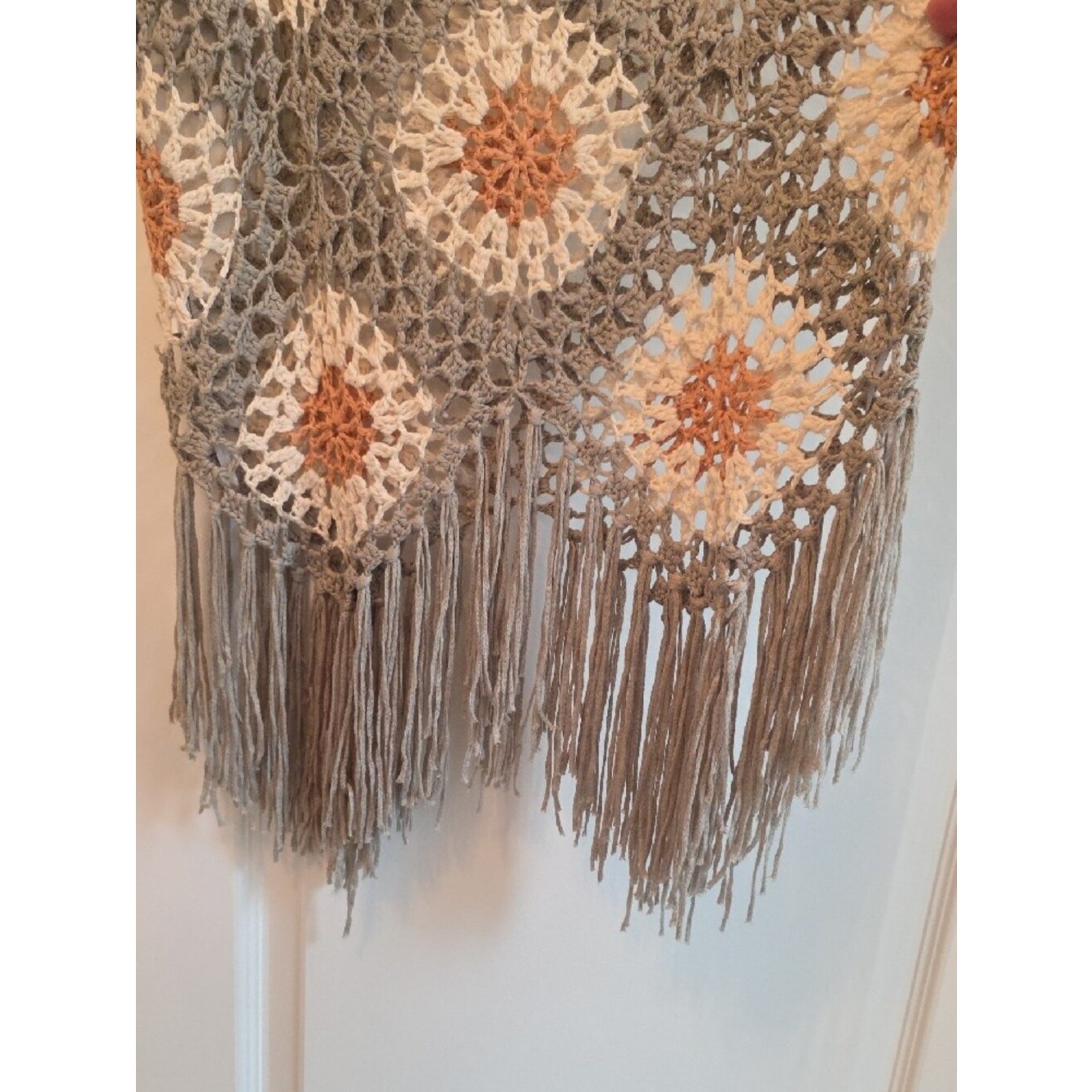 Tullabee Altar’d State “Mama” Crochet Boho Granny Square Festival Vest