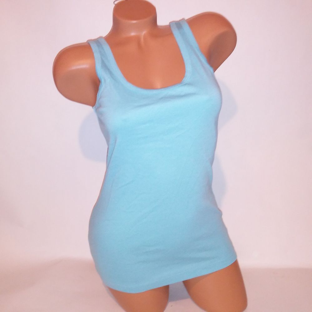 Joe Fresh Tank Top Womens Small Solid Blue Sleeveless