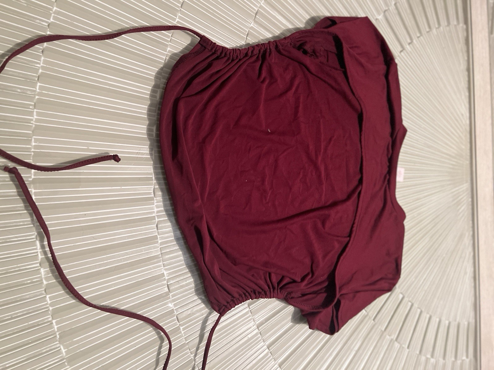 Ruby & Lace Burgundy Angel Rose Graphic Print Drawstring Side Stretch T-Shirt XL