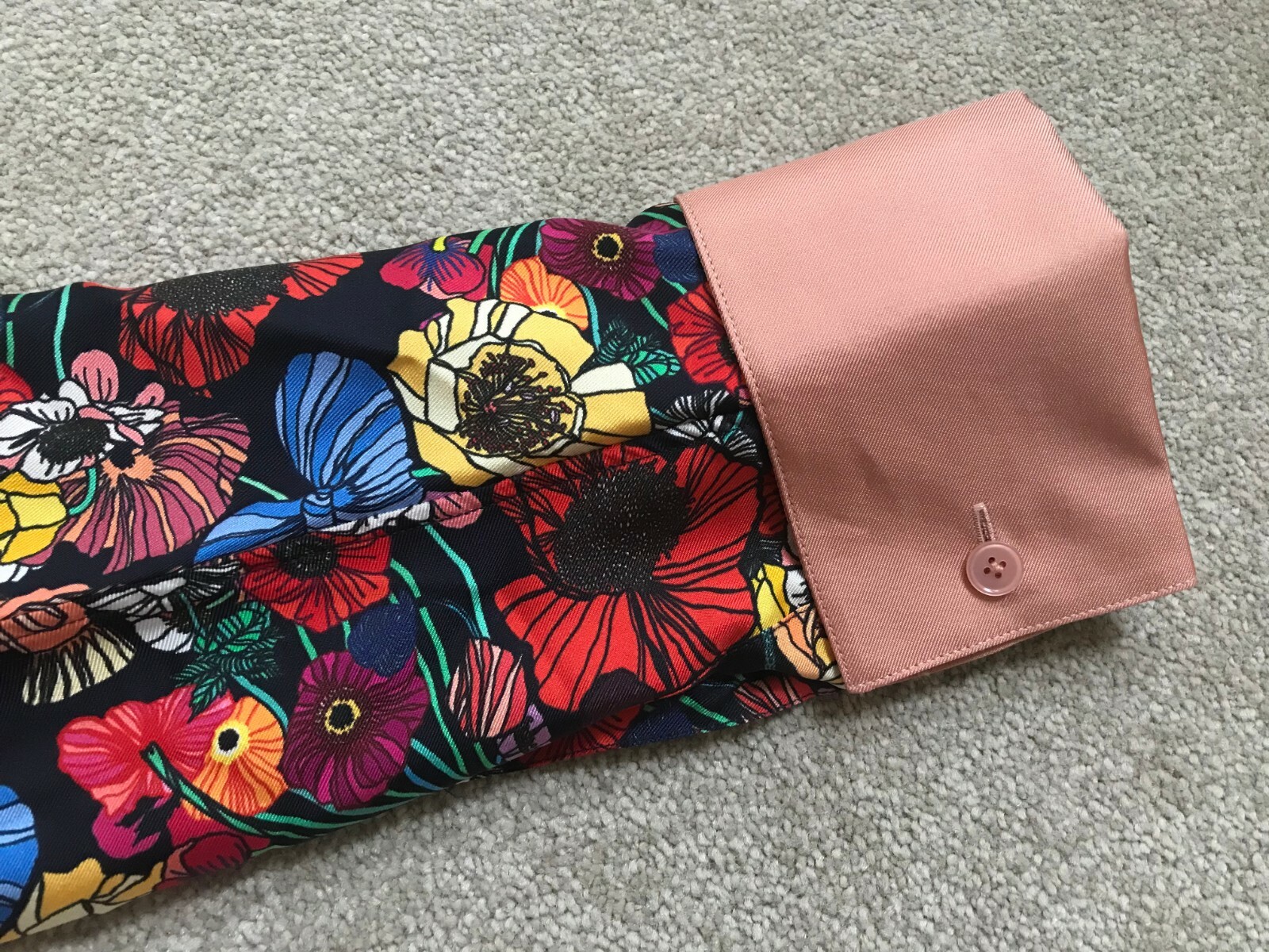PAUL SMITH OCEAN FLORAL SILK SHIRT BLOUSE RELAXED FIT SIZE UK 10-12 RETAIL