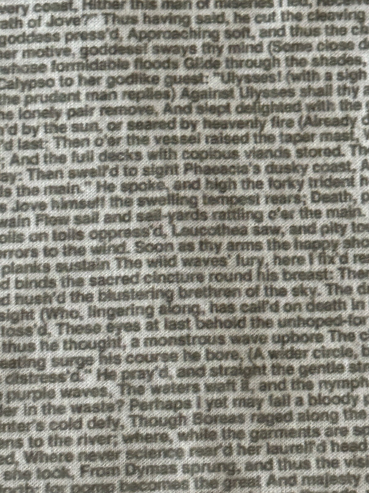 LITOGRAPHS The Odyssey text T shirt Homer ancient Greek epic poem Medium