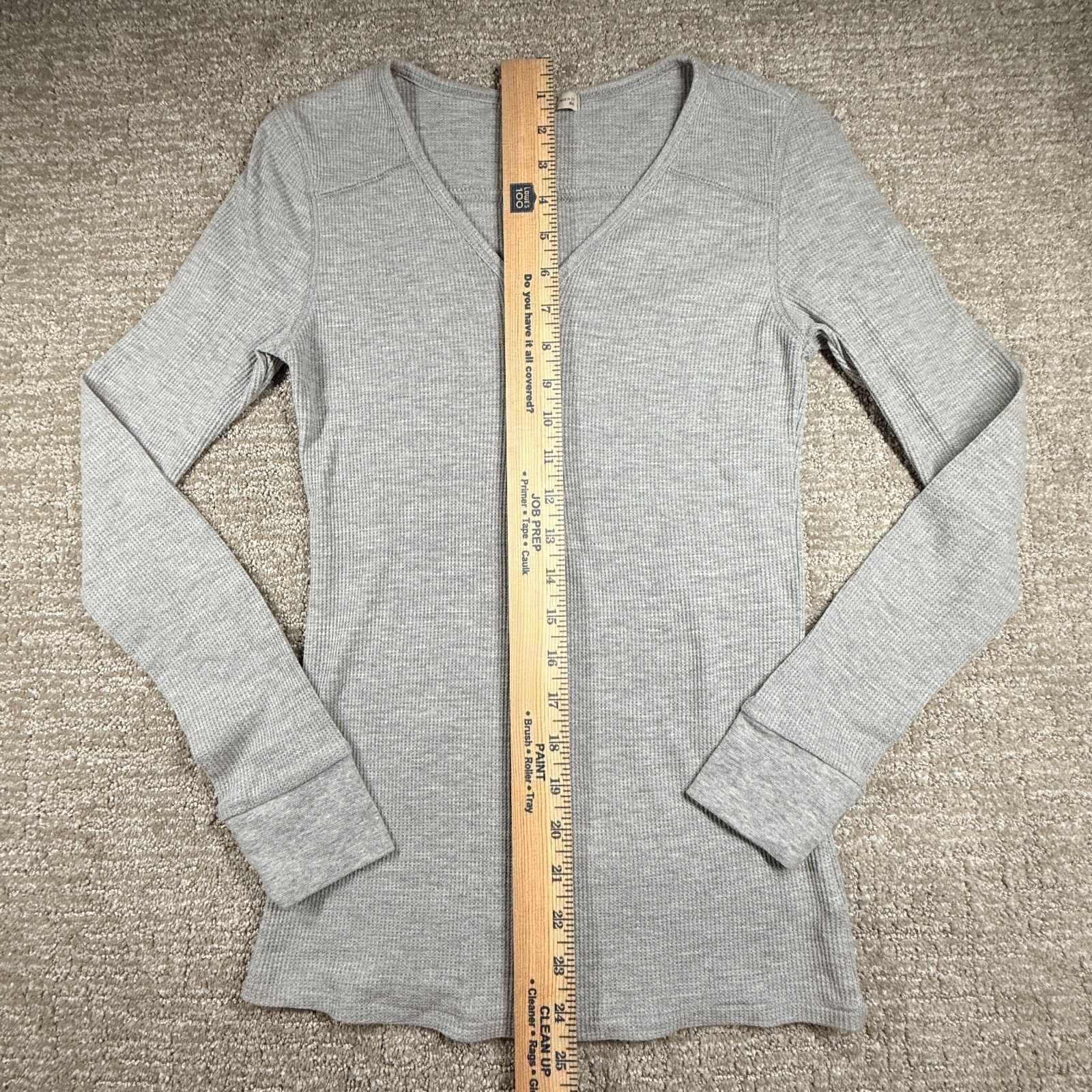 Active Basic Waffle Knit Henley Tops Women Small Lot 3 Long Sleeve Thermal Shirt