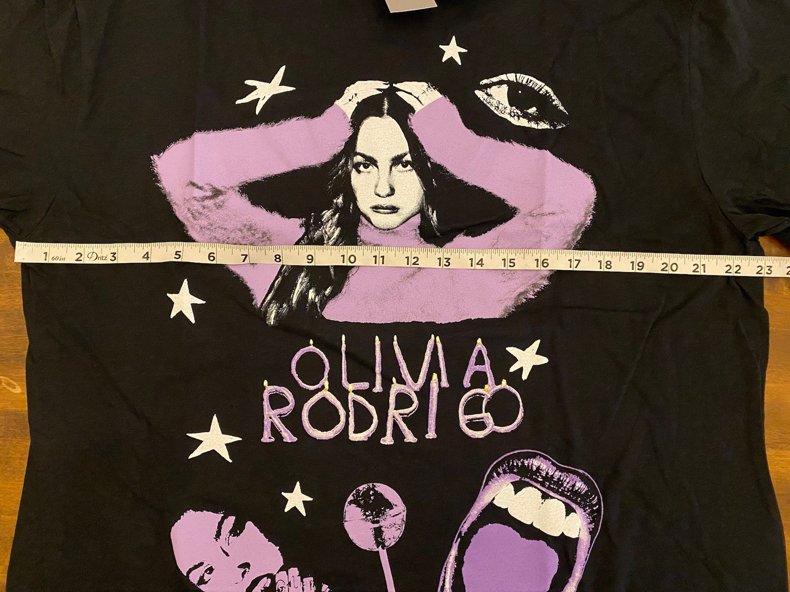 Black and Purple Graphic Olivia Rodrigo T-Shirt Sz XL NWT