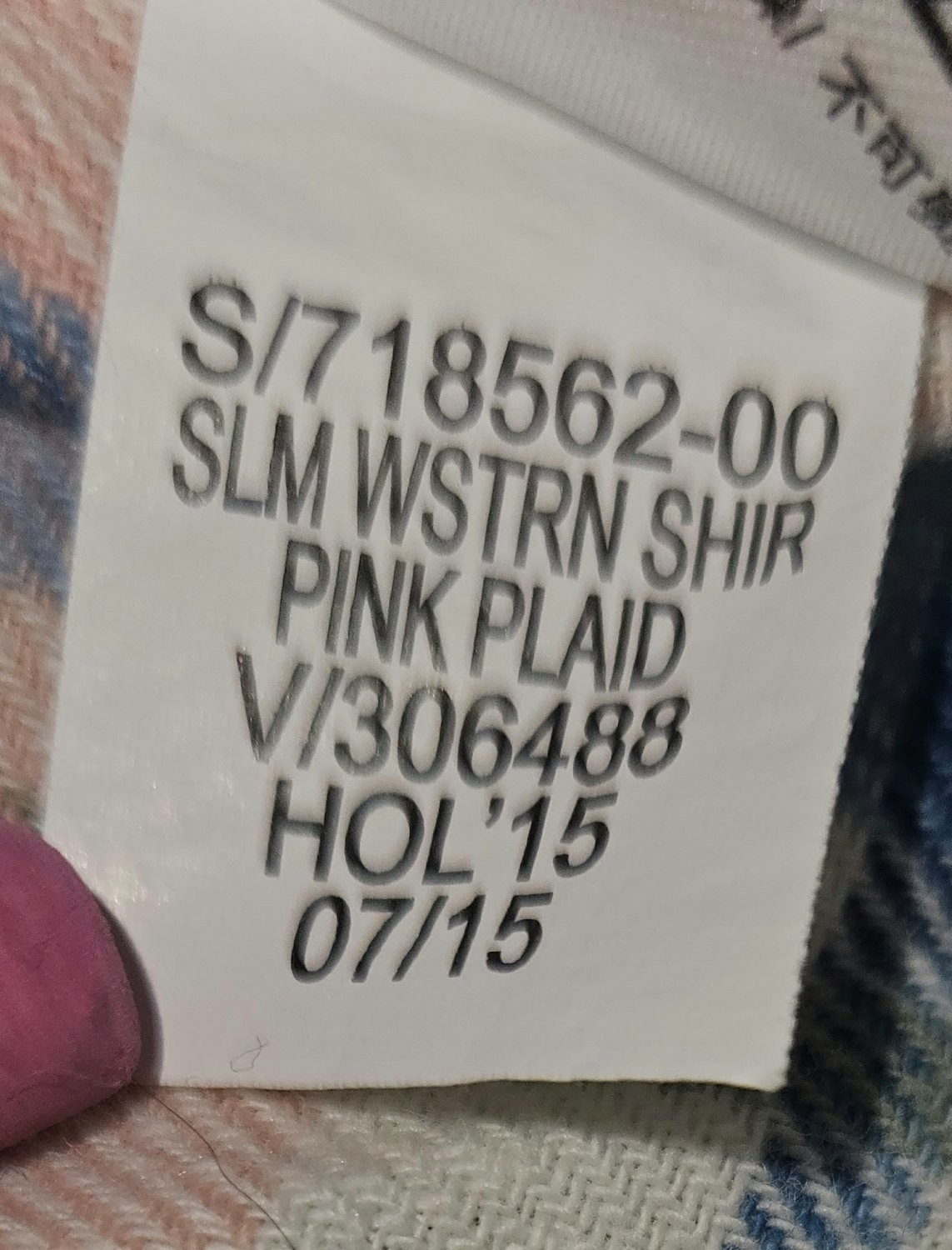 Gap 1969 Womens M Pink Blue Plaid Cotton Slim Western Snap Button Up Shirt