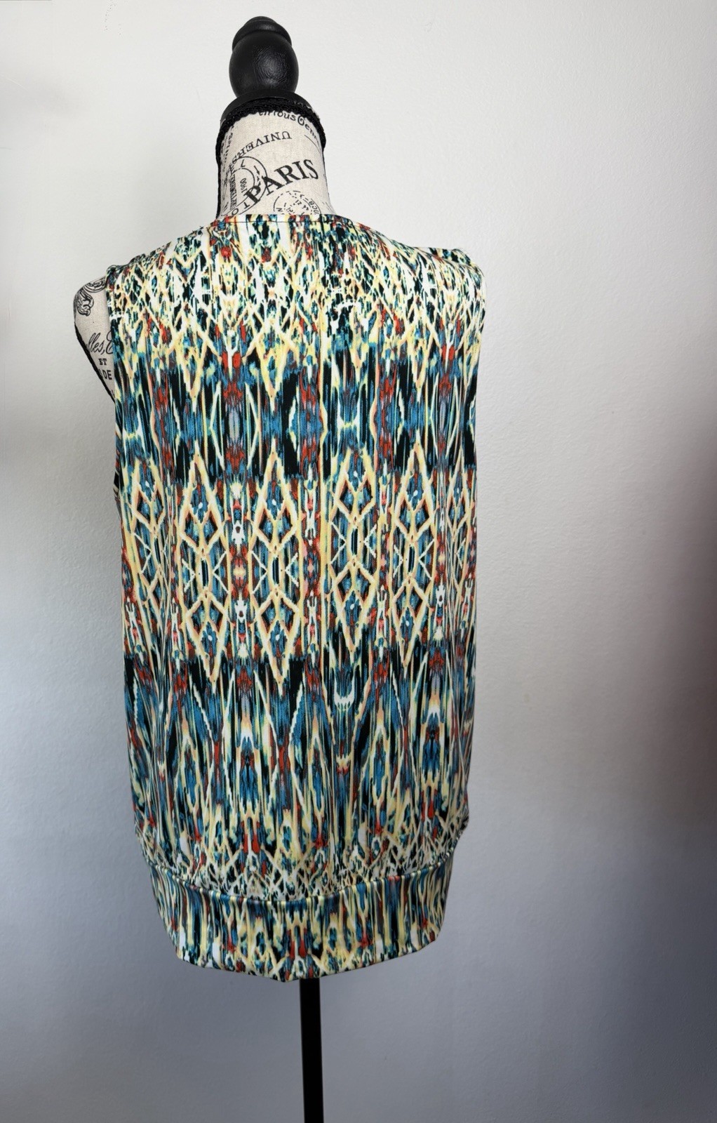 Alyx Beaded Geometric Print Tank Top Women’s Medium Boho