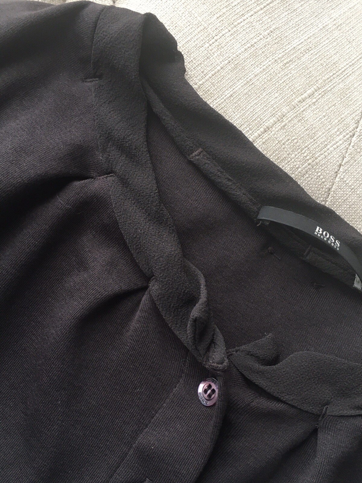 Boss by Hugo Boss Steel Grey Cotton Long Sleeve Shirt Sz XS