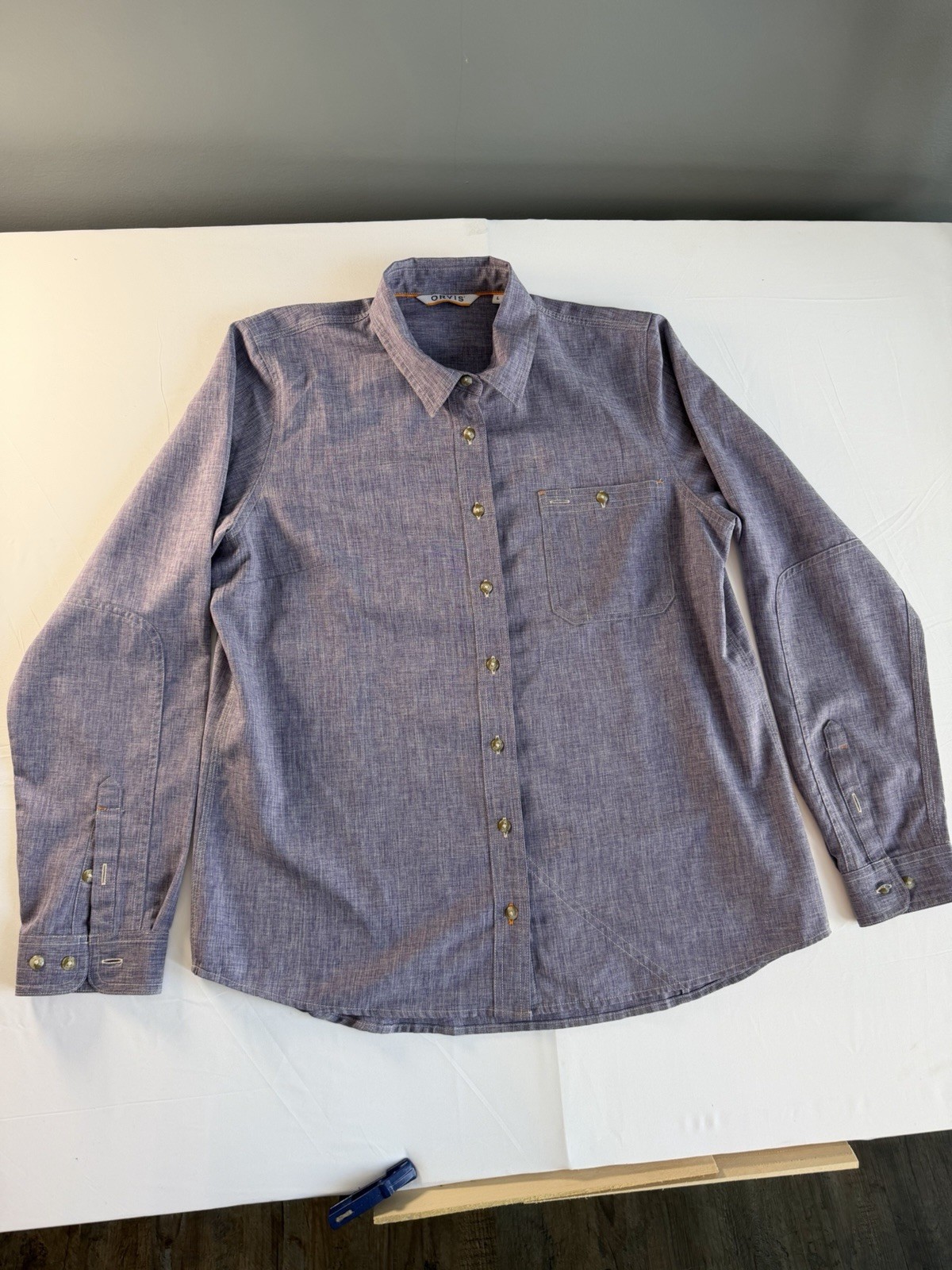 Orvis Women’s Tech Chambray Long-Sleeve Work Shirt. Size Large. Active ,Work