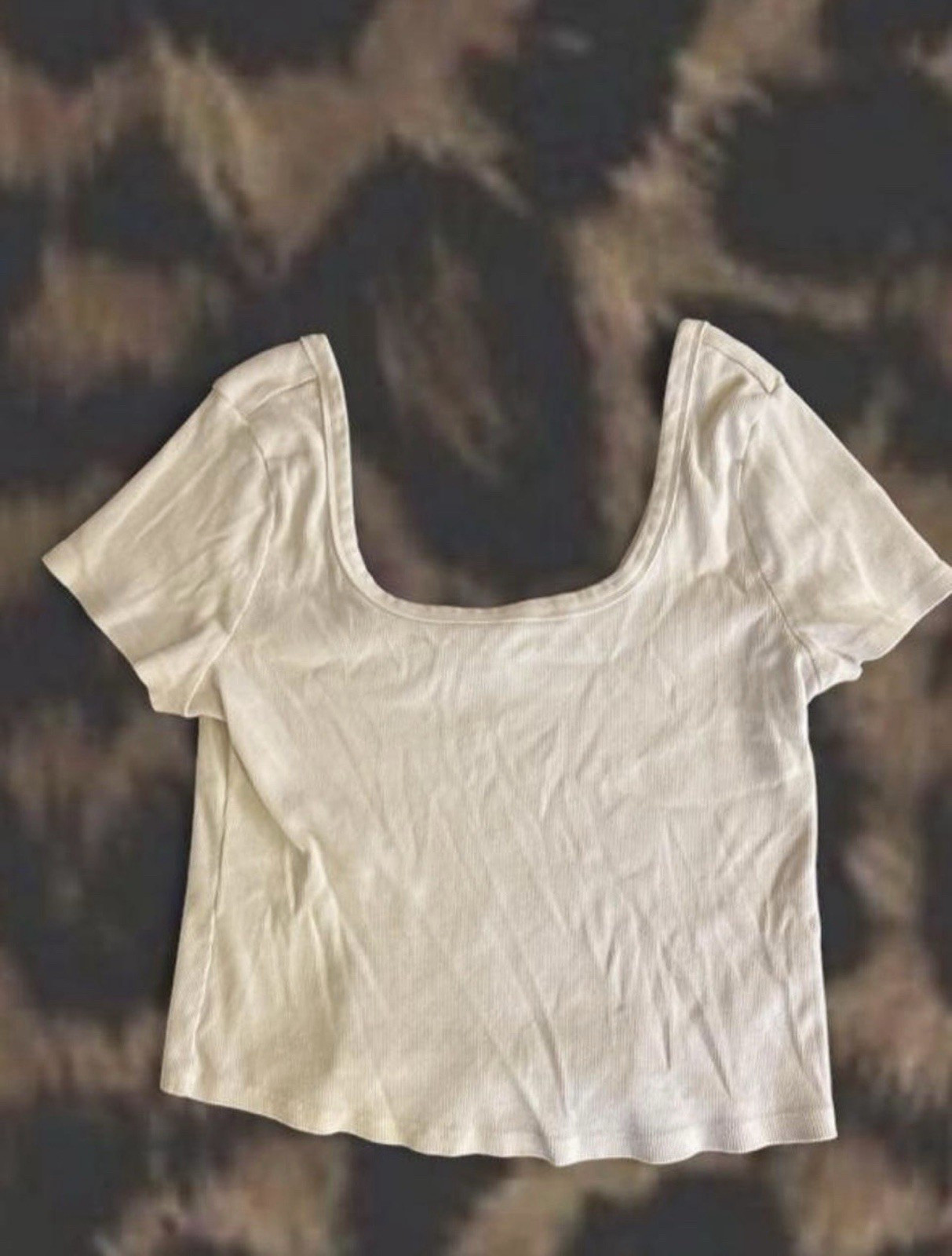 Universal Thread Women’s 2XL White Solid Scoop Neck Short Sleeve Pullover Top