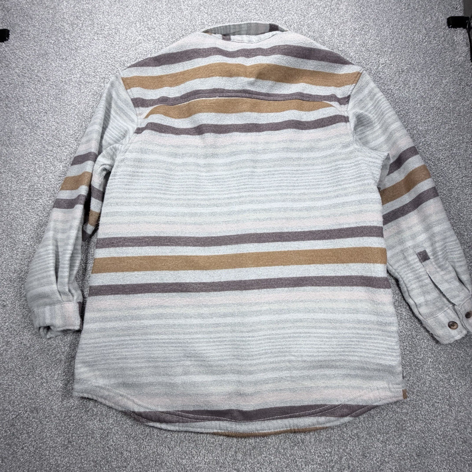 Columbia Women’s Calico Basin Shirt Jacket shacket casual urban stripe Sz XL