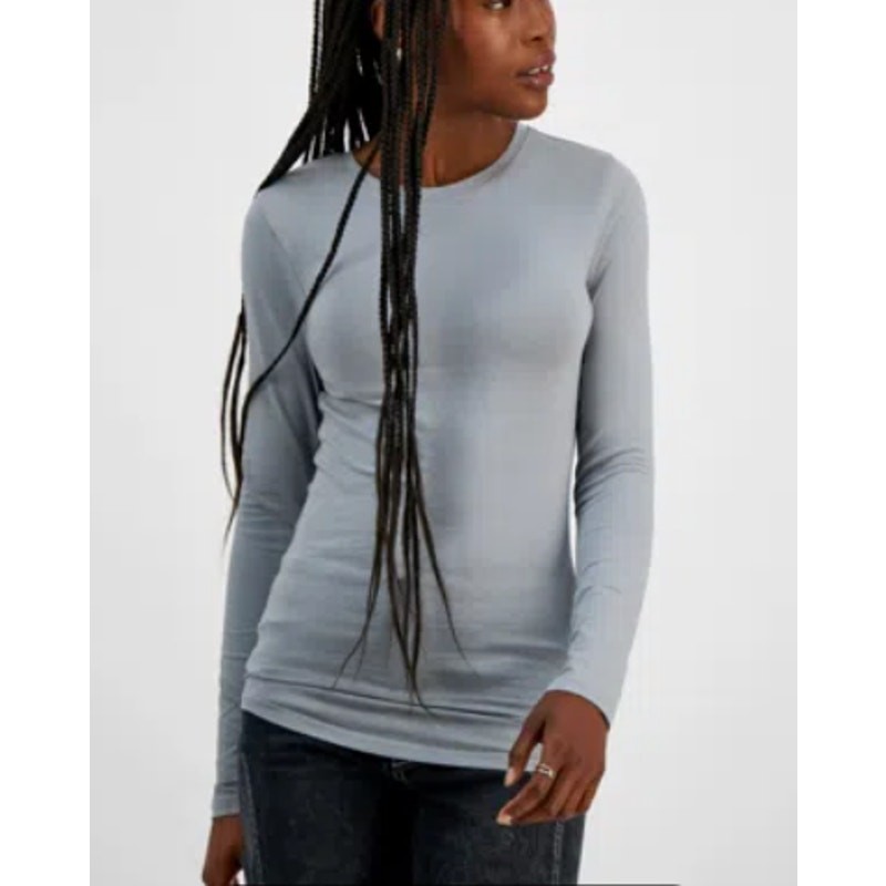 Aveto Juniors’ Long-Sleeve T-Shirt Ultimate Grey Size M