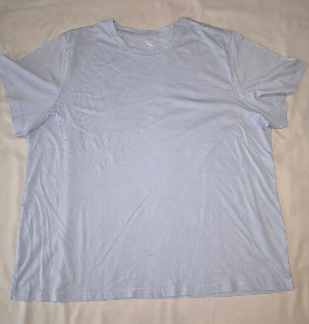 Member’s Mark Essential Women’s T-Shirt 2XL Light Blue Crew Neck Short Sleeve