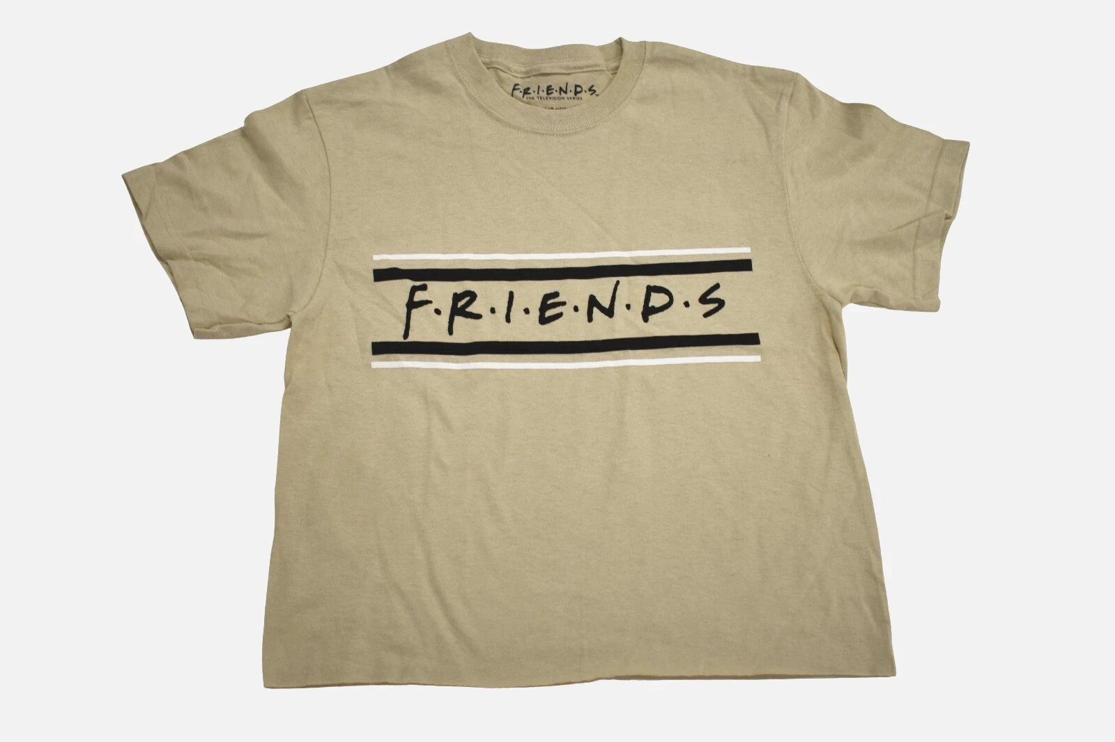 FRIENDS The Television Series Womens Tan Cropped Shirt New S-XL