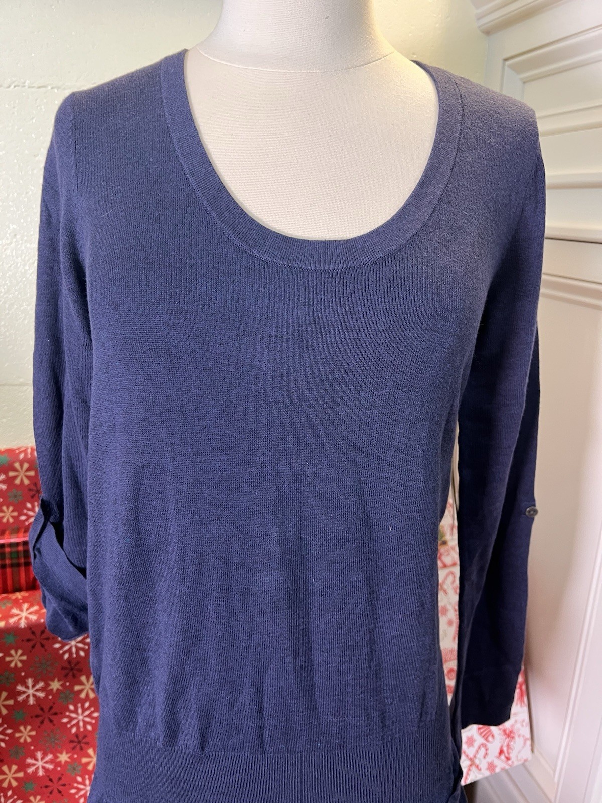 NWT Lole Imagine Tunic Size S North Sea Heather Blue UPF 50+ Adjustable Sleeves