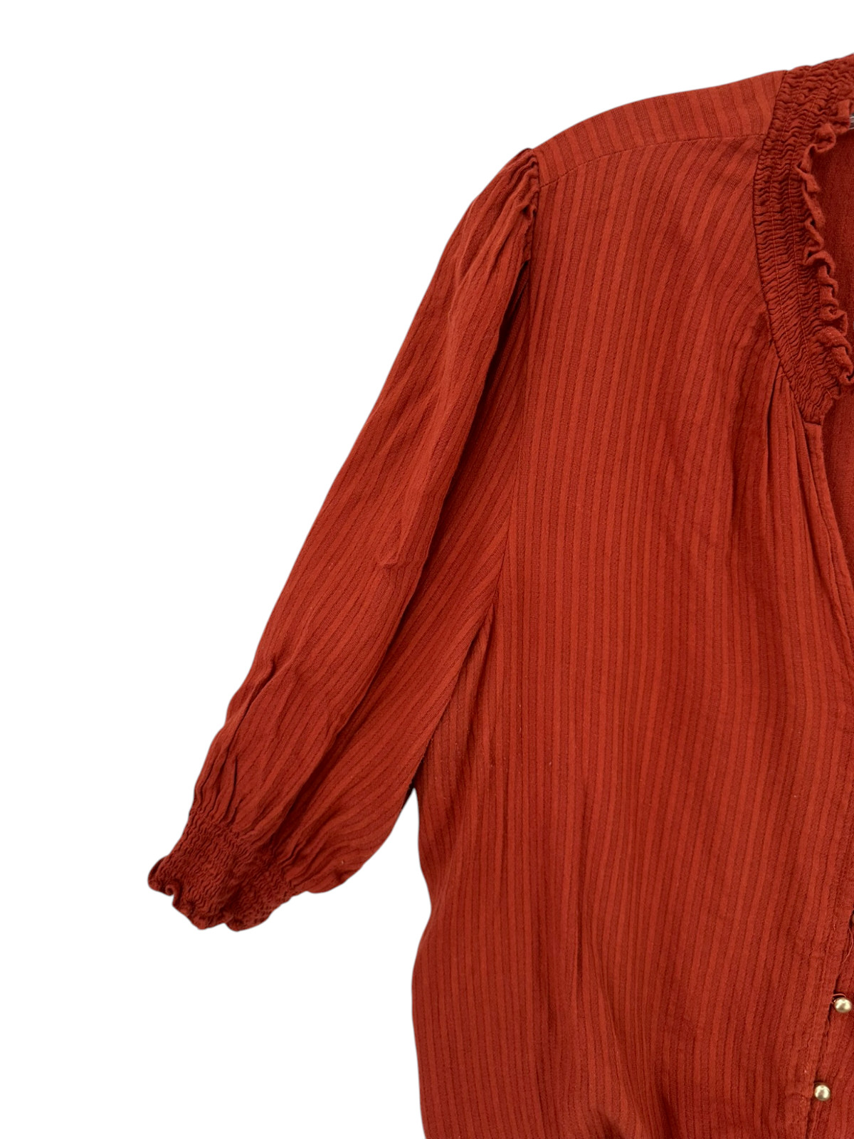 Sanctuary Button Up Front Tie Shirt Blouse Womens Sz XXL Coquette Fall Rustic