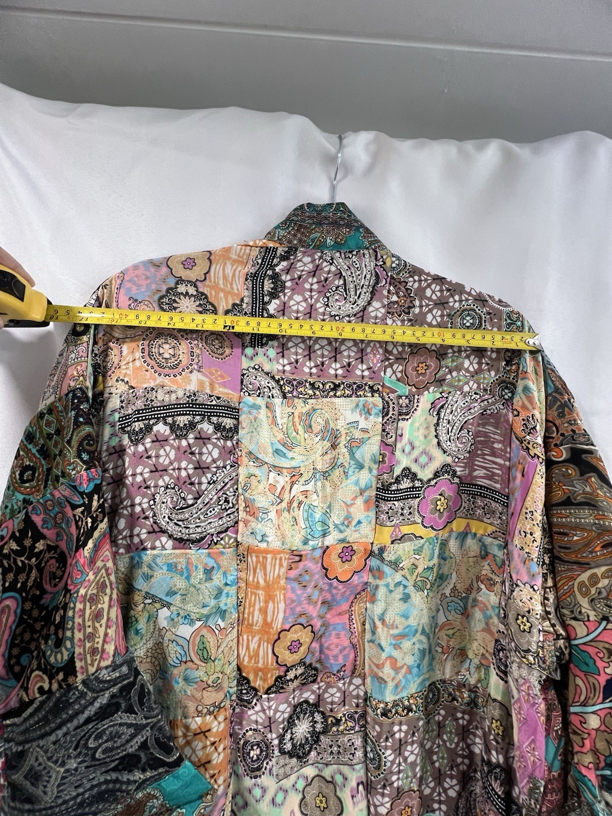 Karma Highway Duster Kimono Patchwork Boho Hippie Oversized Women’s OS Colorful