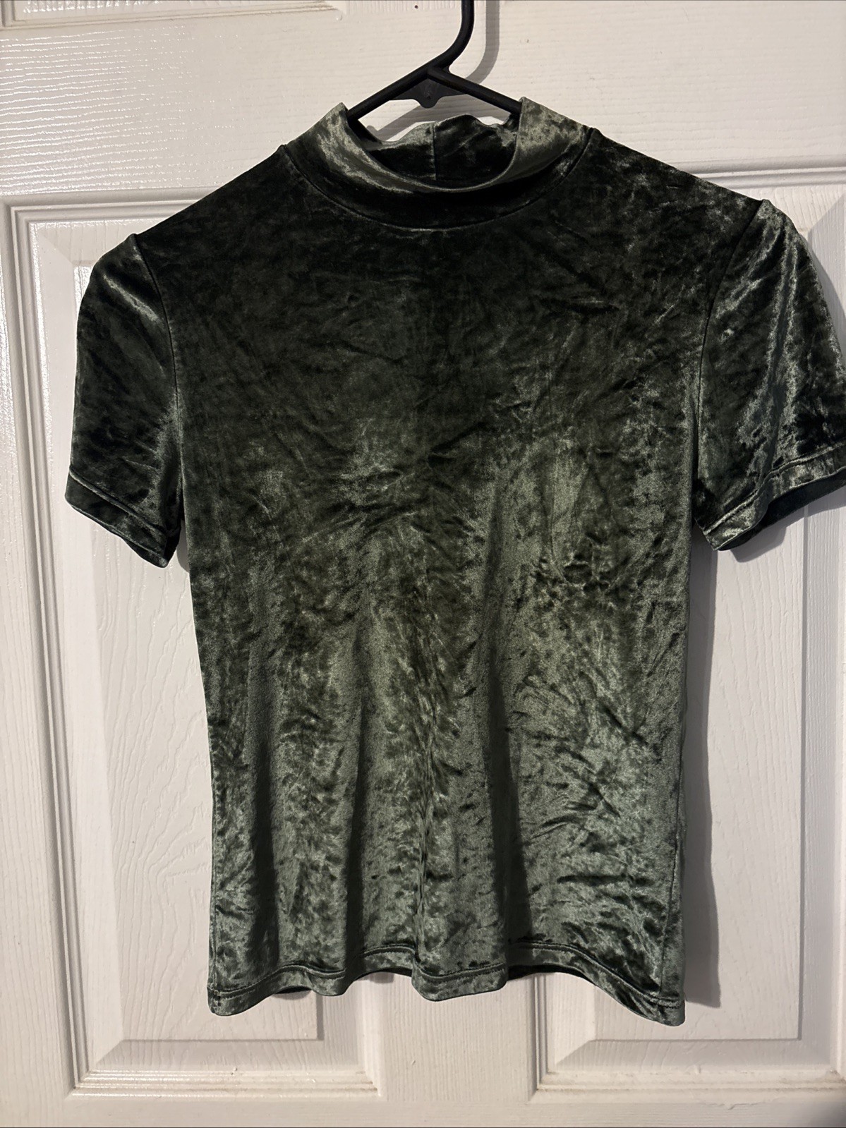 Etam Velvet Top Green