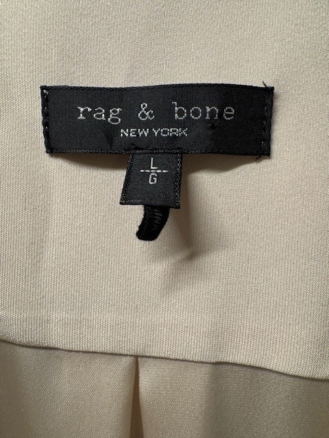 Rag & Bone ‘Phillipa’ Satin Drape Front Blouse SZ: Large NWOT – Classic Design