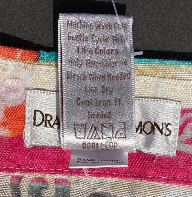 Draper’s & Damon’s Shirt Jacket Size Large Linen Blend Floral Burnout Sheer NWOT