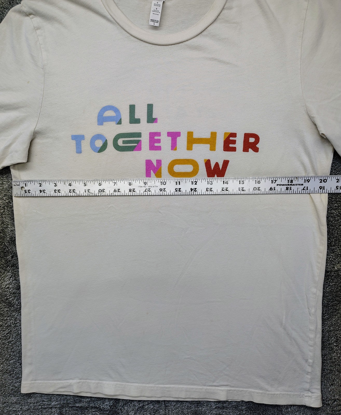 RARE Starbucks X Lady Gaga Pride T-shirt Womens Size Large T Shirt Cream White