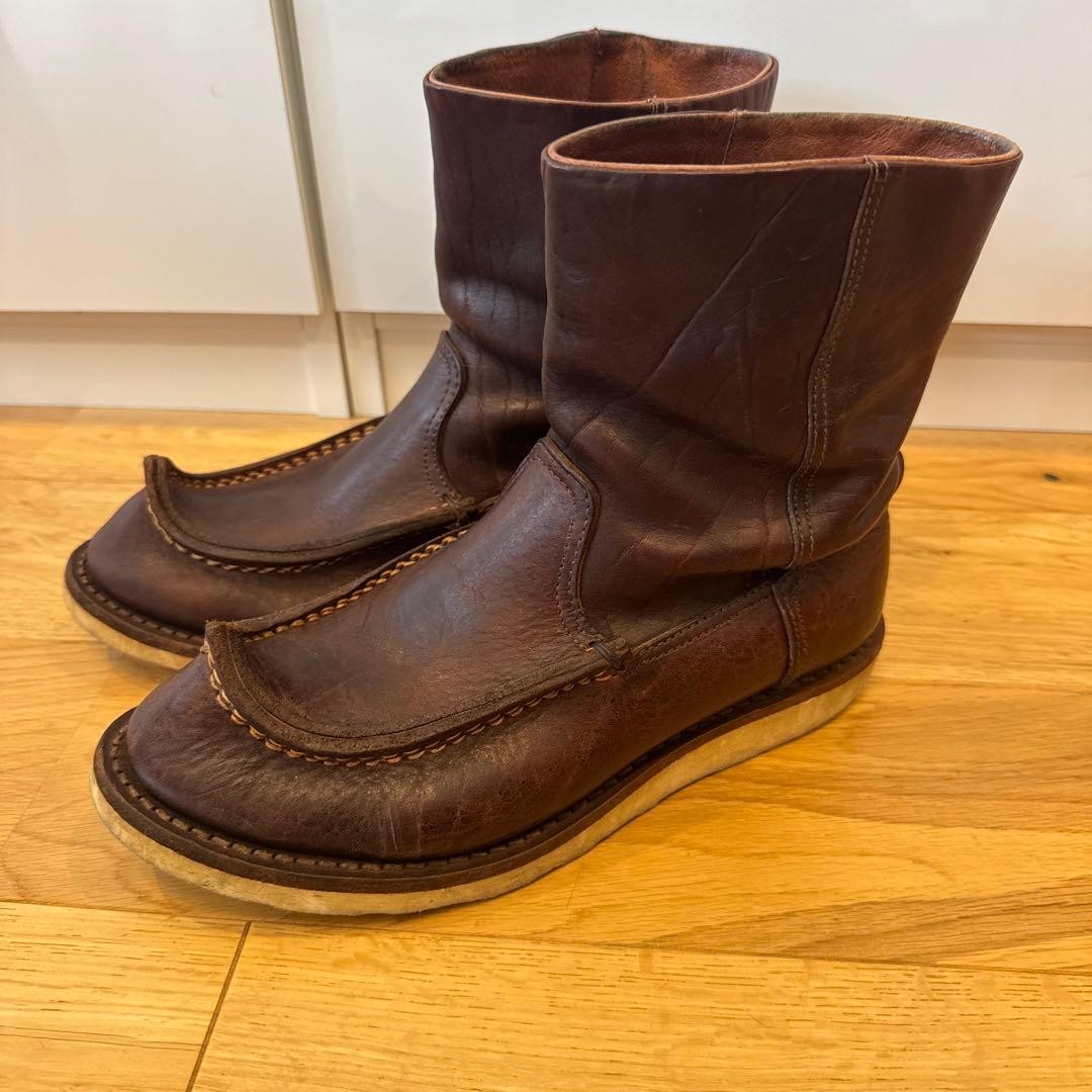 KAPITAL Leather Boots Brown VIBRAM Sole 24-25cm