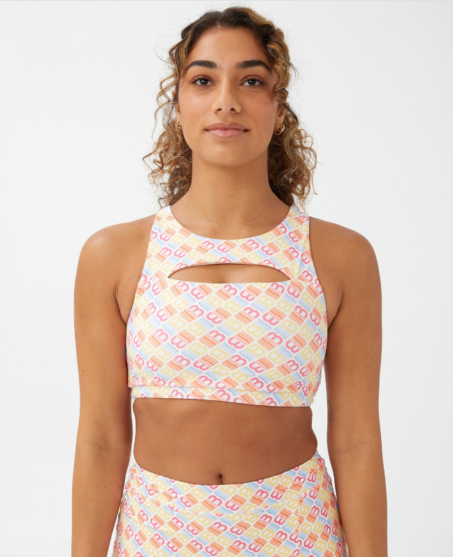Cotton On Body Women’s Smoothing Cut Out Vestlette Top Multi Size M 3553