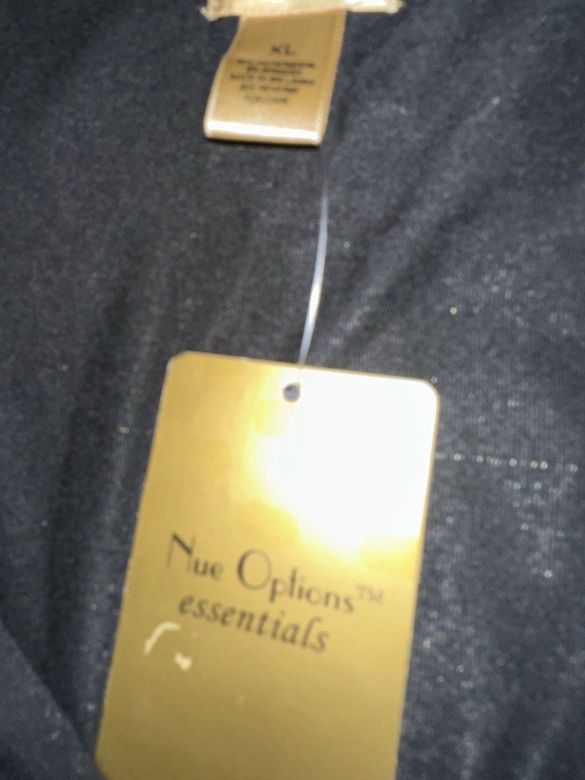 Nue Options Essentials XL Black MicroModal Sleeveless Surplice Top NWT