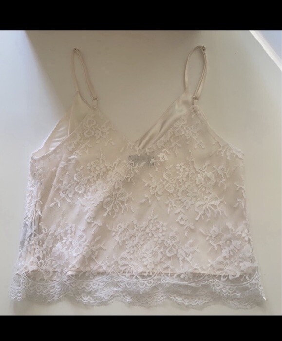 GUIZIO Micro Cardigan & Amiri Lace tank XS bundle