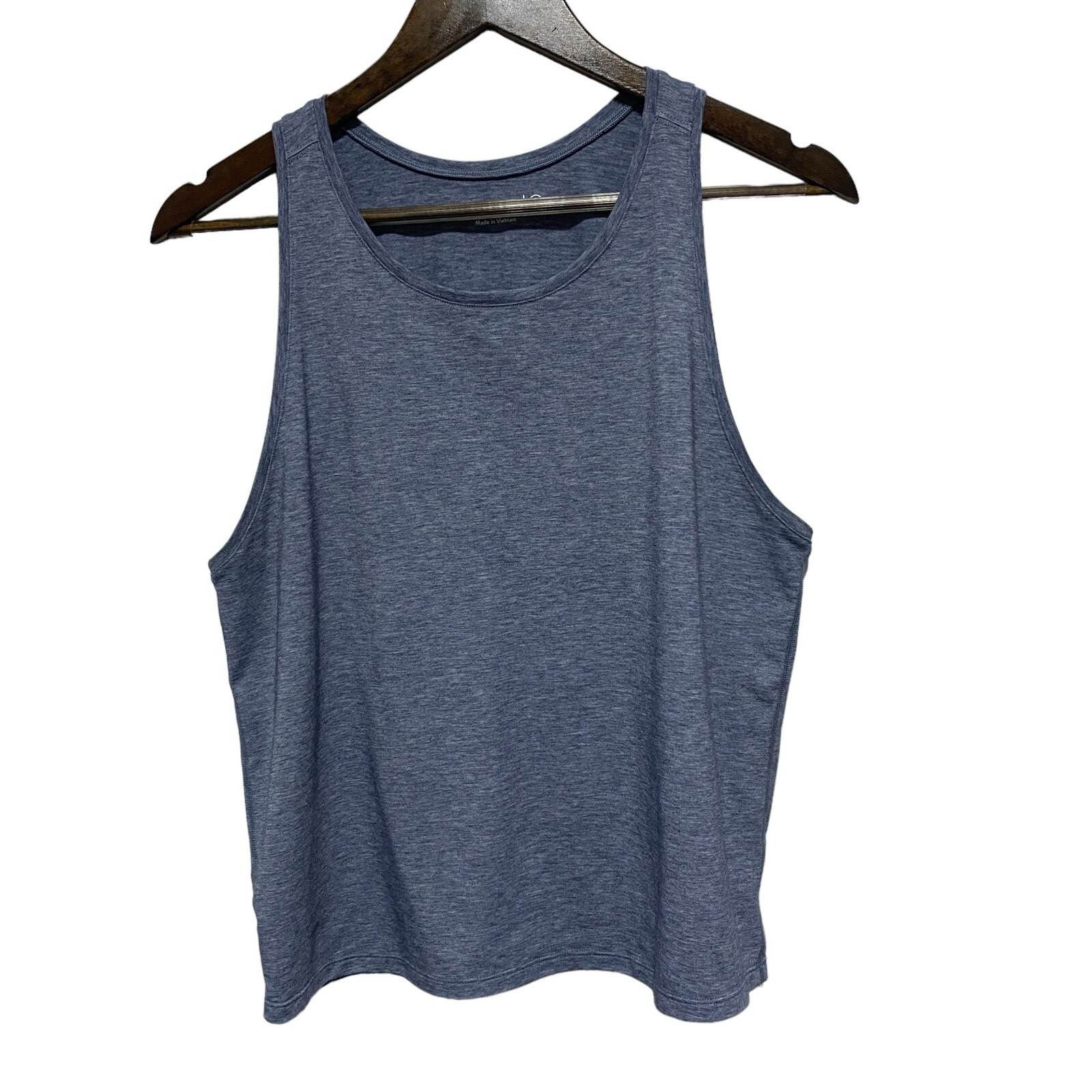 Outdoor Voices Tank Top Womens L Blue Sleeveless Flowy Stretch Muscle Tshirt Tee