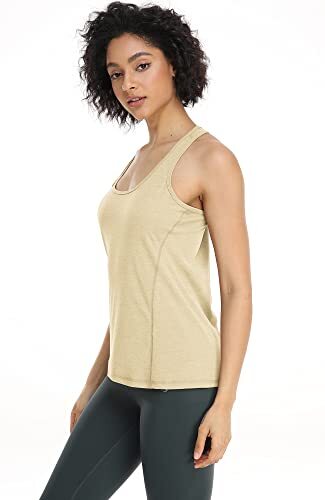 Workout Tank Tops for Women Racerback Athletic Yoga Running Exercise Top, Pack 3