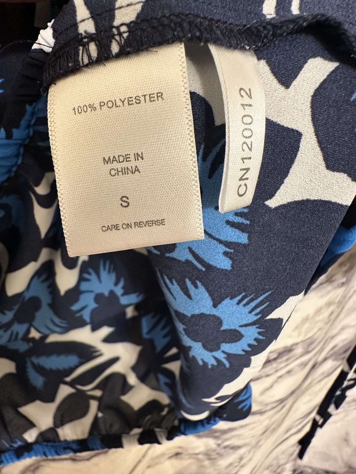 Soho Jeans New York & Company – Floral Blouse 3/4 Scrunch Sleeve – S
