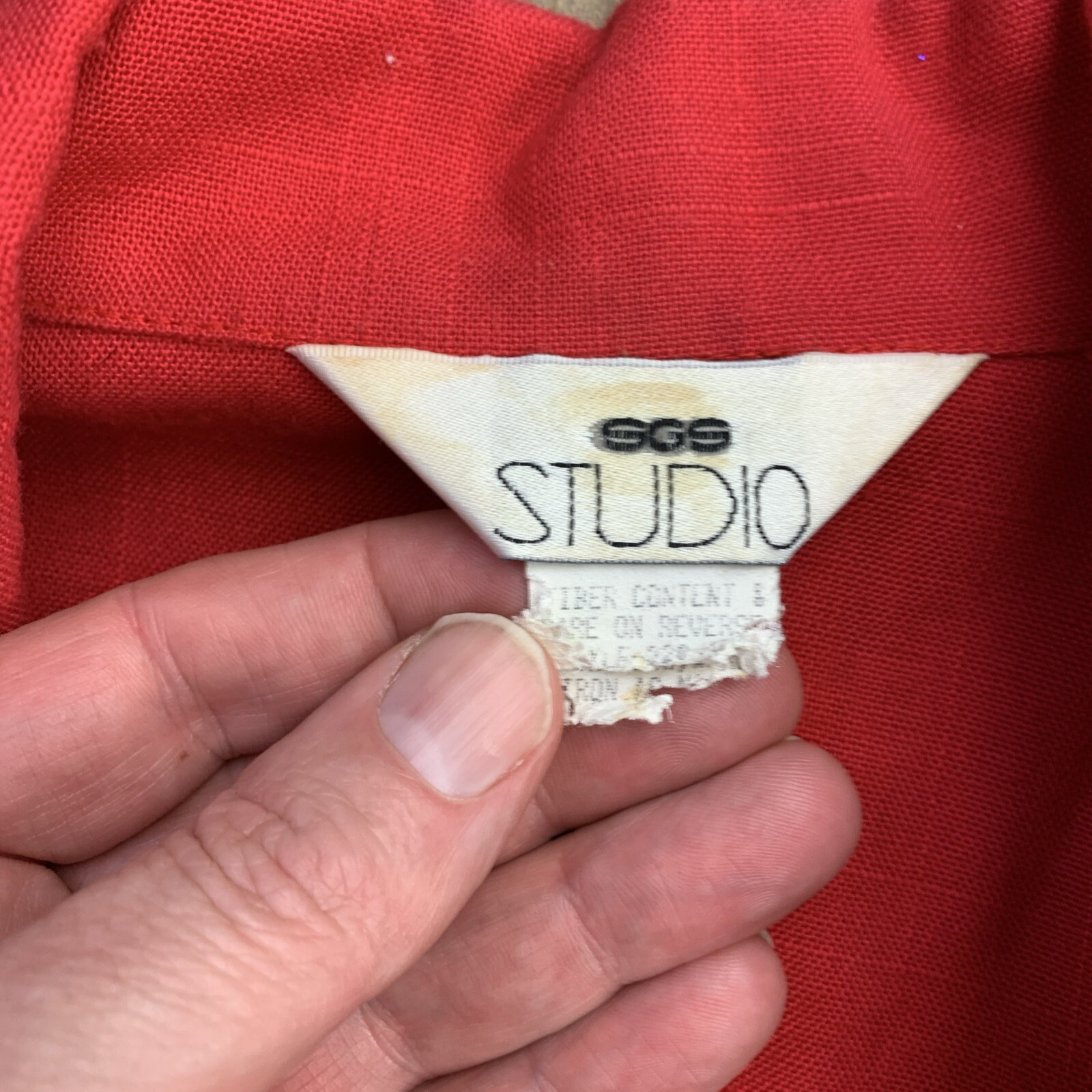 SGS Studio VTG Red Top Womens Size (See Pictures for Measurements)