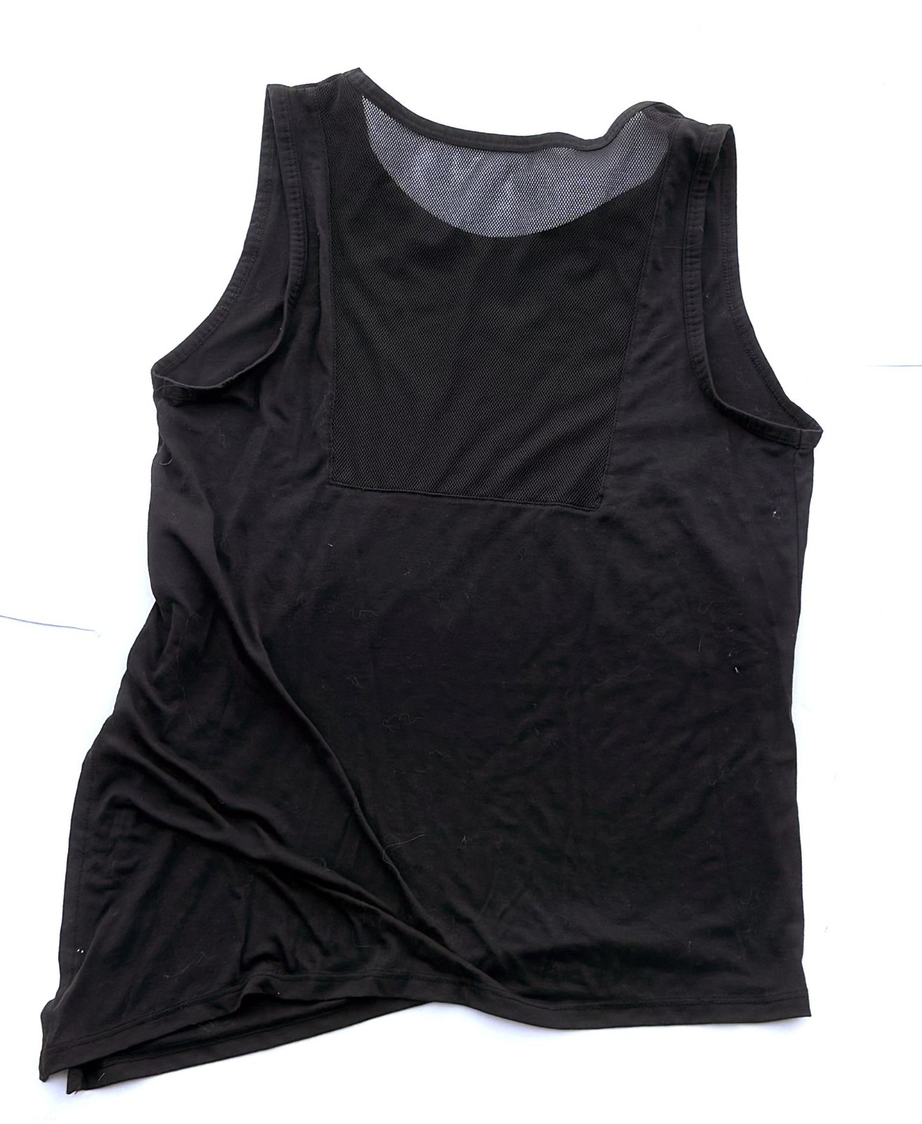 Nike Athlete Tank Top Womens M Medium Black Sleeveless Polyester Blend Graphic