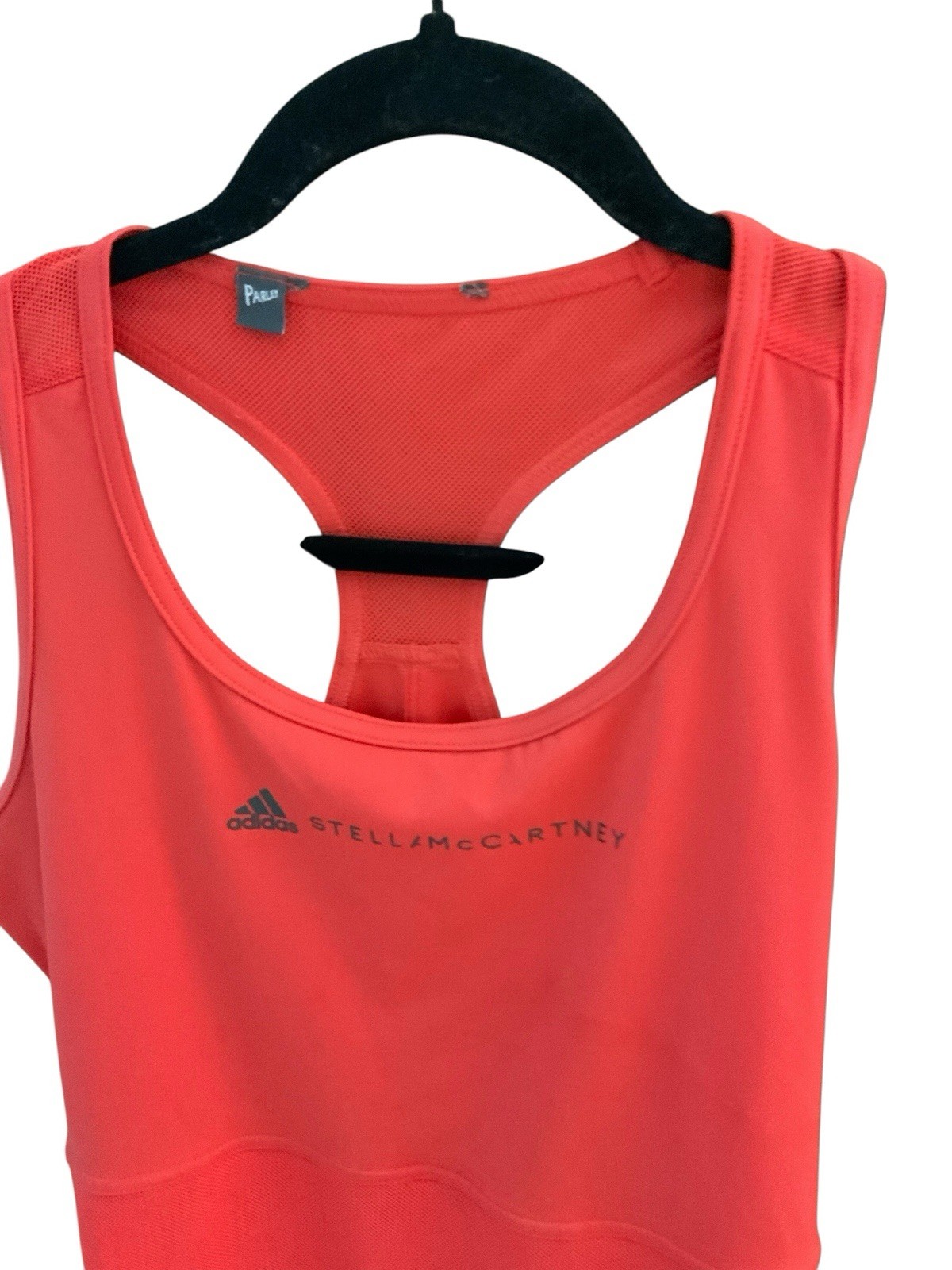 STELLA MCCARTNEY X ADIDAS Orange Racerback Running Tank Top Size MEDIUM