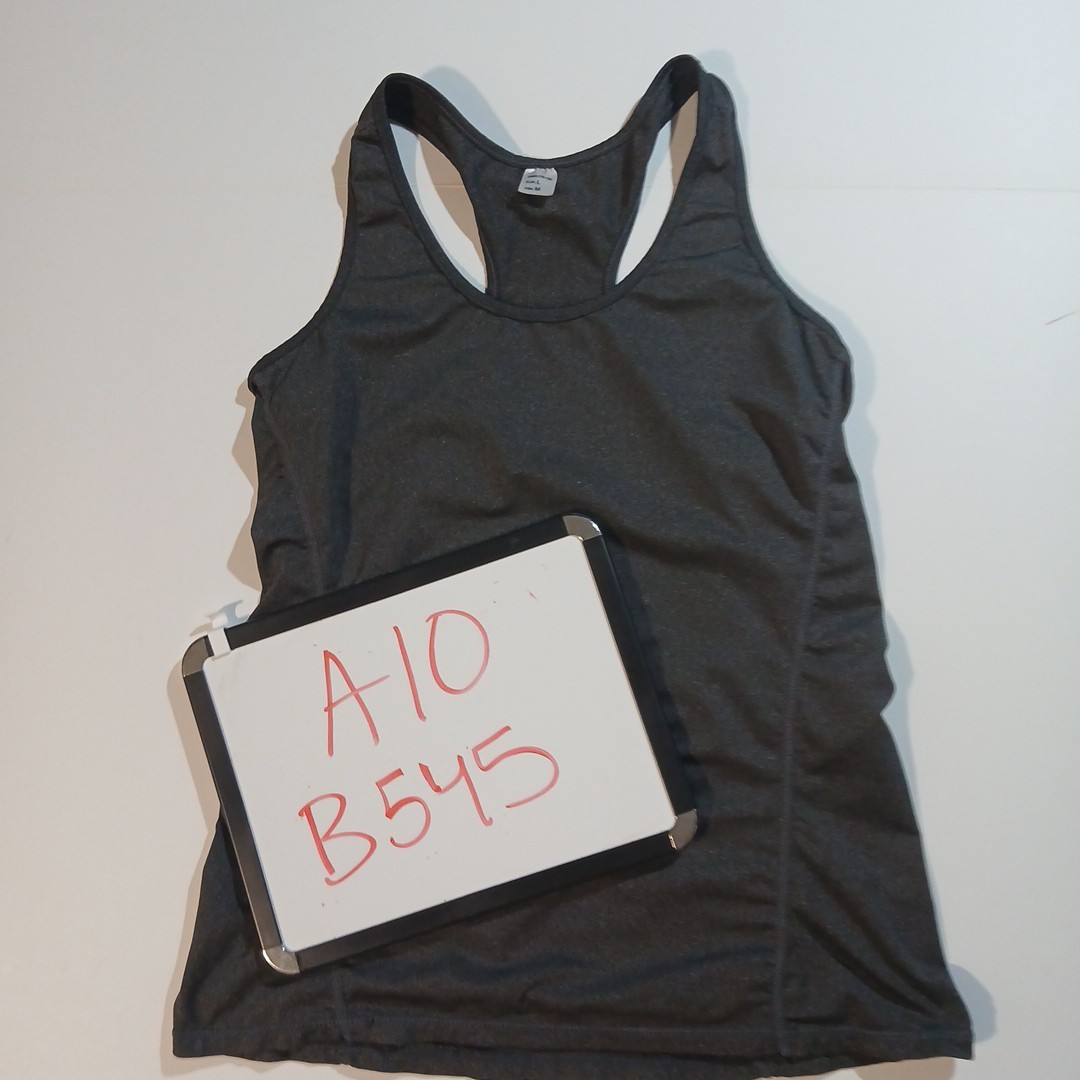 Neleus women’s size large gray tank top reflective super soft and stretchy