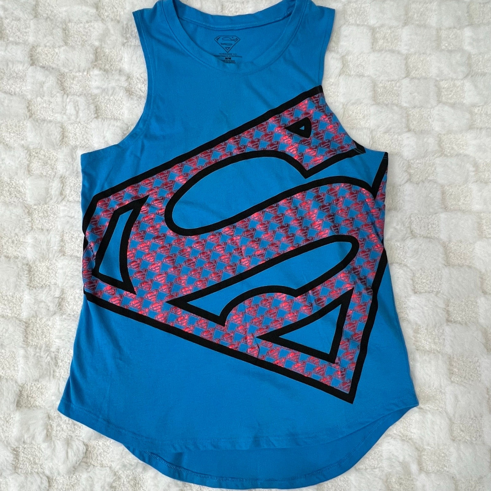 DC Comics Batman Superman Tank Top Bundle Women’s Medium Graphic Lot of 2