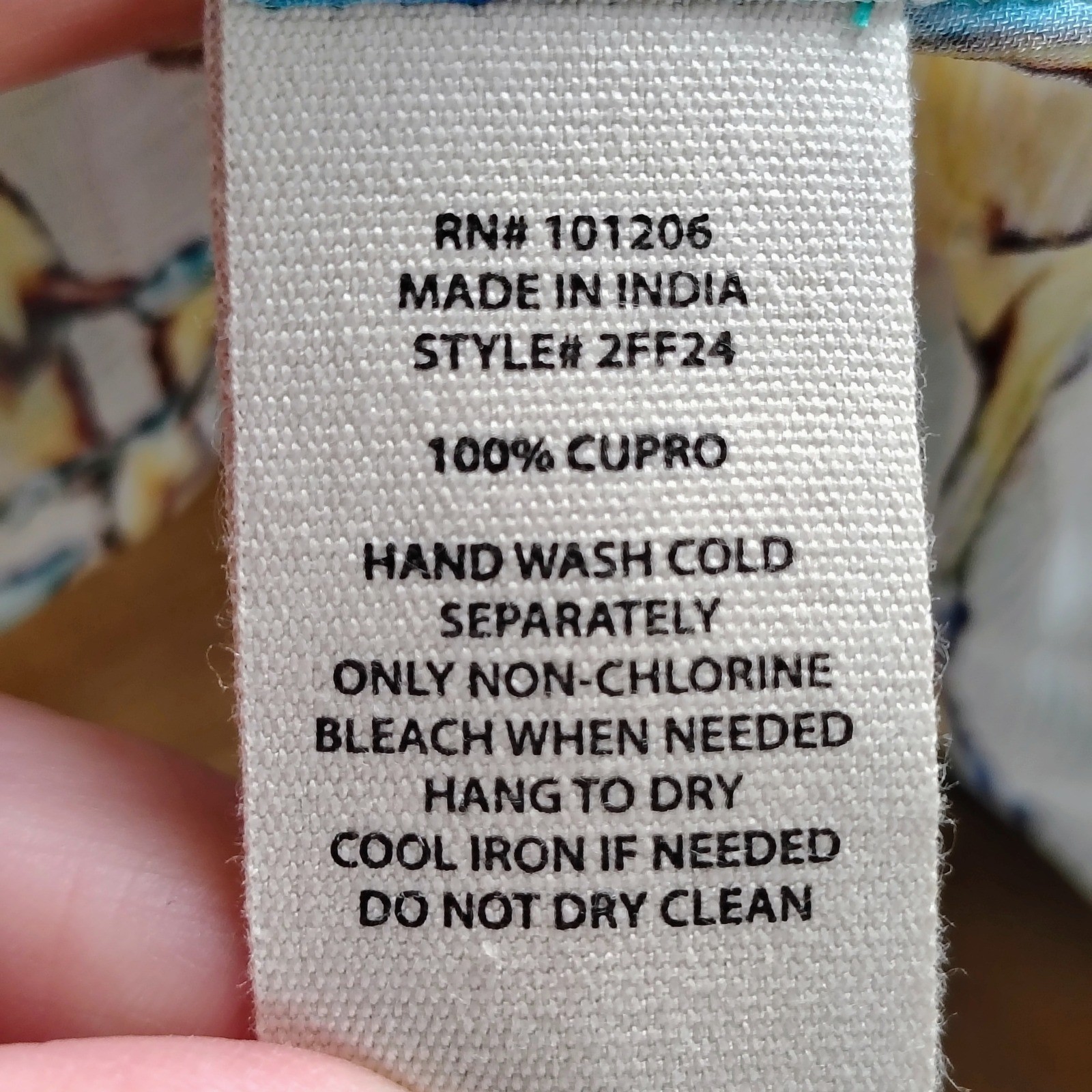 Soft Surroundings Cupro Kimono Wrap Botanical Bird Print Teal Bead Trim S/M