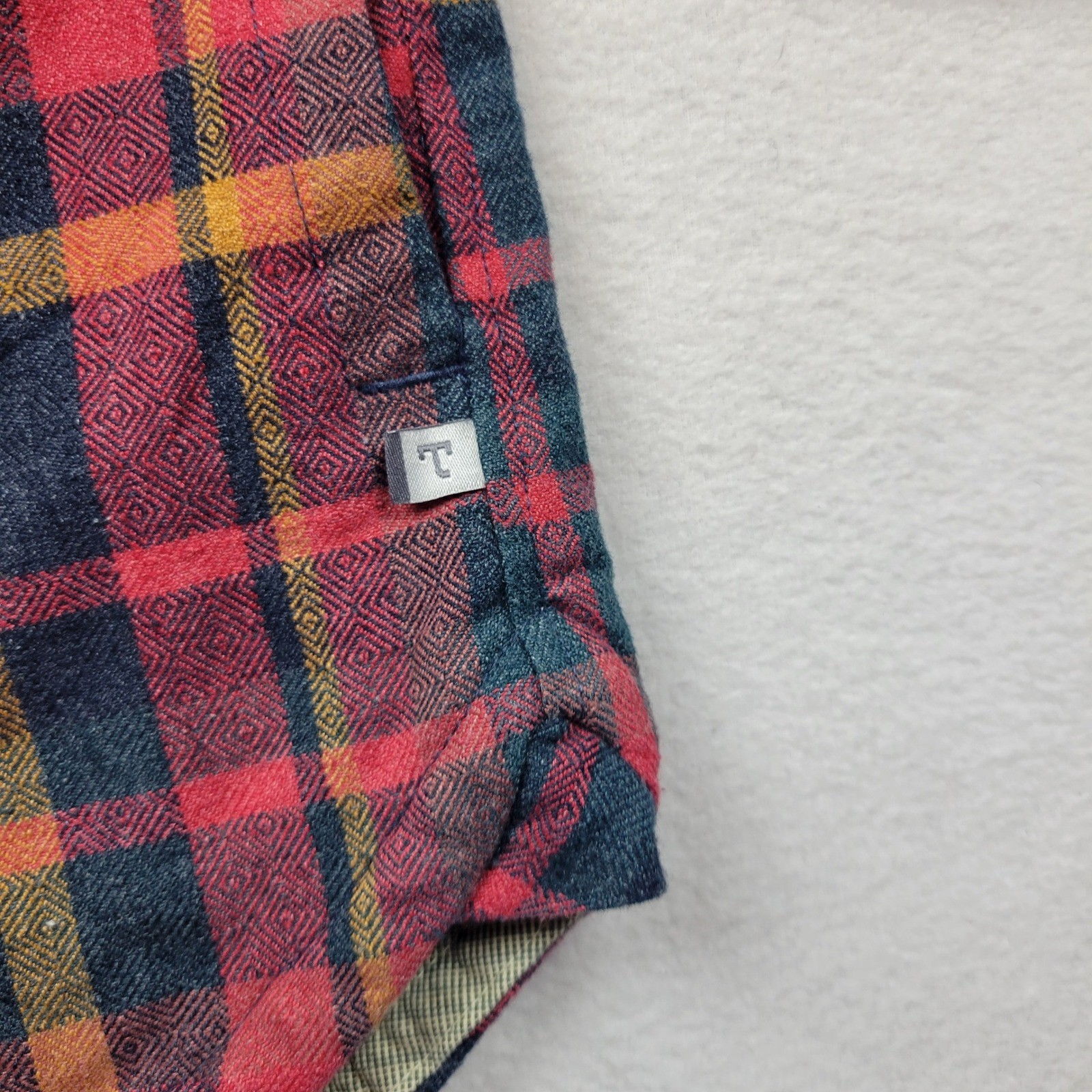 TOAD & CO Jacquette Overshirt Womens XS Plaid Snap Buttons Hand Pockets Lined