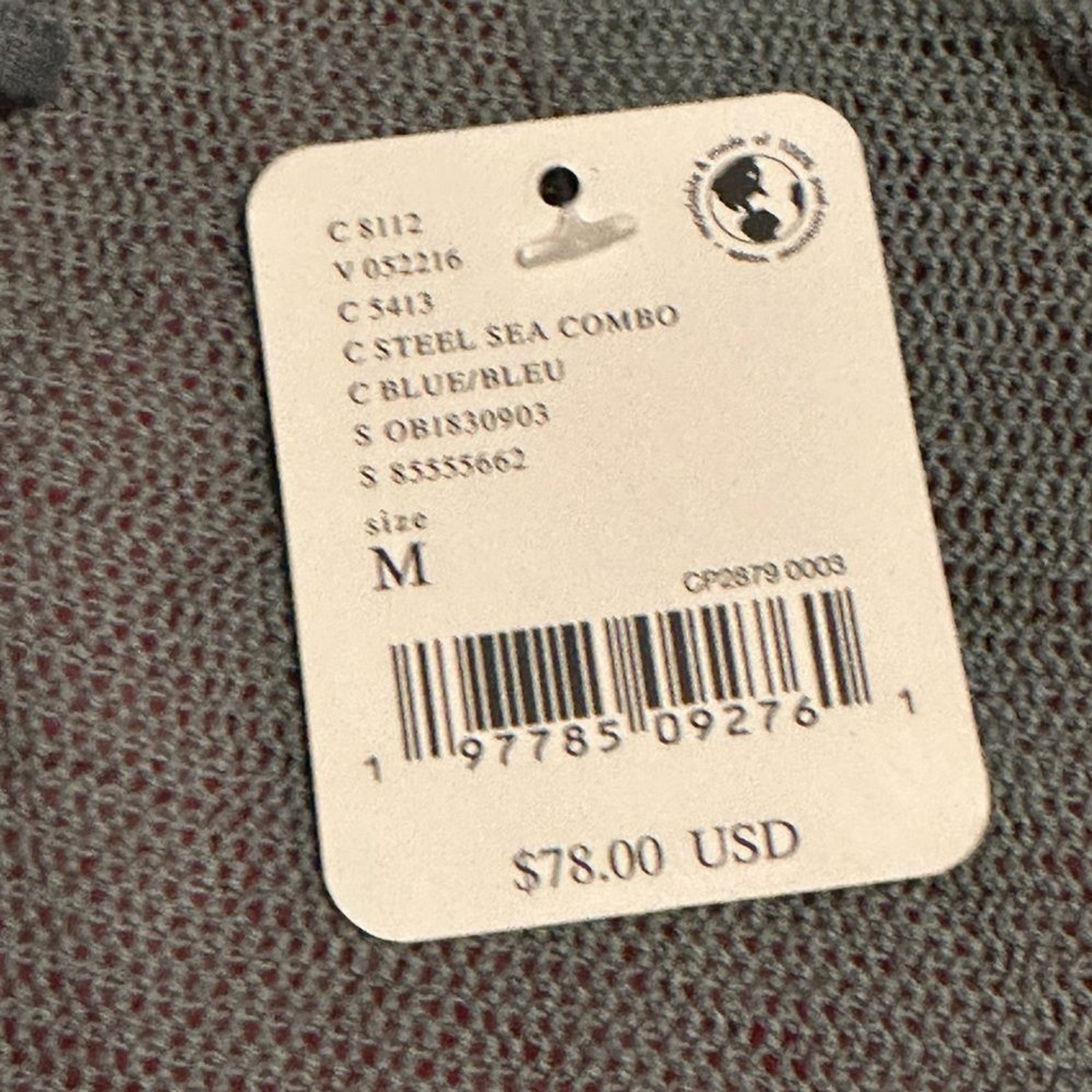 NWT Free People Through The Meadow Top in Steel Sea Combo