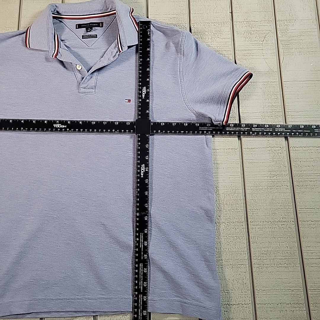 Tommy Hilfiger Polo Shirt Women’s Size Medium Wicking Light Blue Top Daily Dress