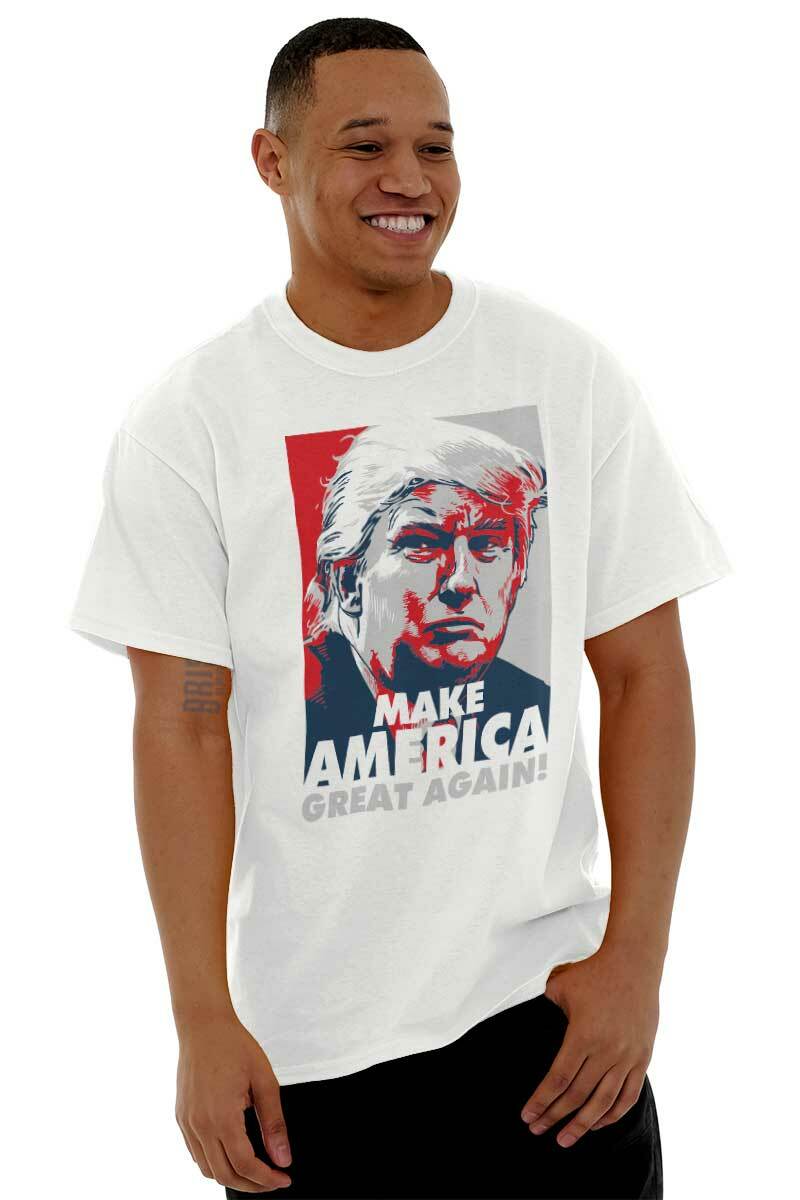 Make America Great Again Donald Trump Poster Womens or Mens Crewneck T Shirt Tee