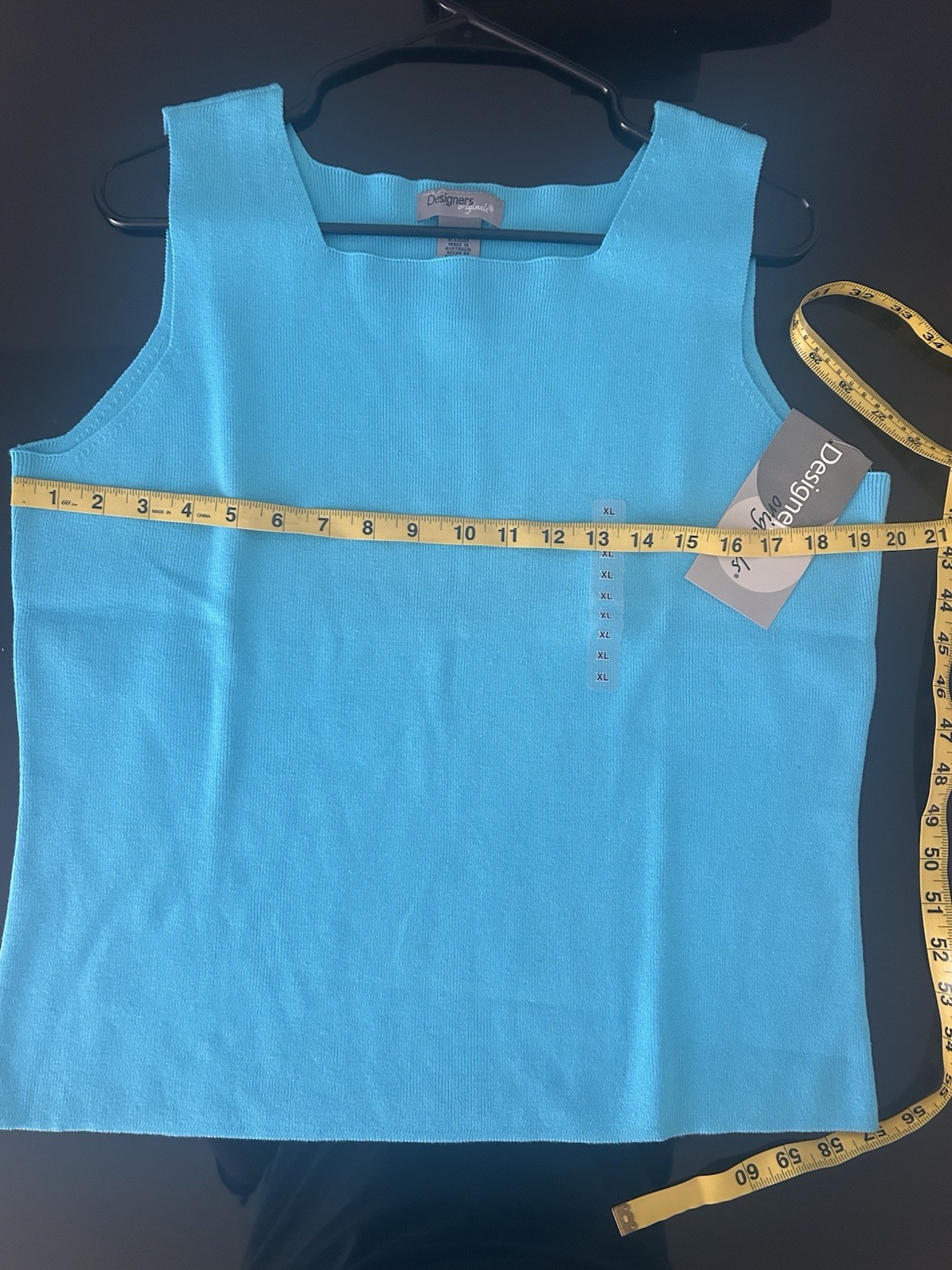 Designar Stech Top Blue 100% Cotton XL Slevelles