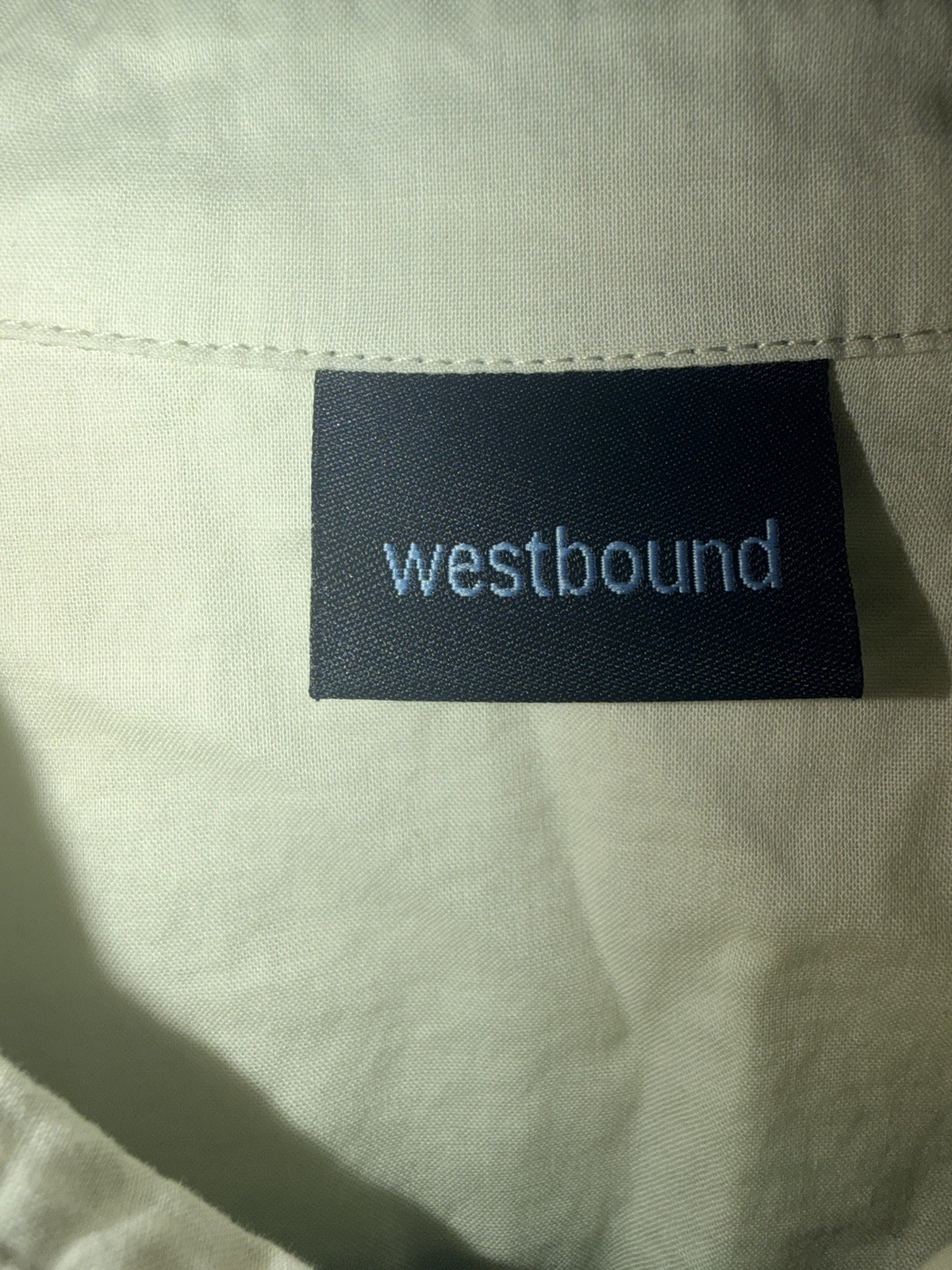 Westbound Women’s Sage Green Ombré Dip-Dye Pullover Button-Up Blouse – Size S