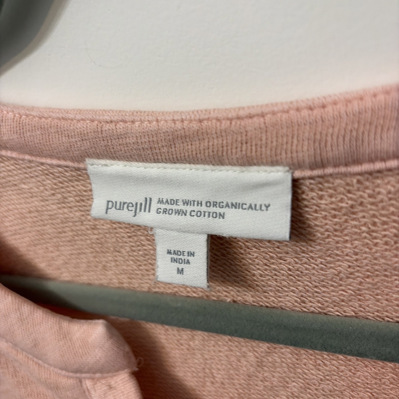 Pure Jill Pullover Tunic-Peach Color-Medium-terry Material Inside-Athleisure