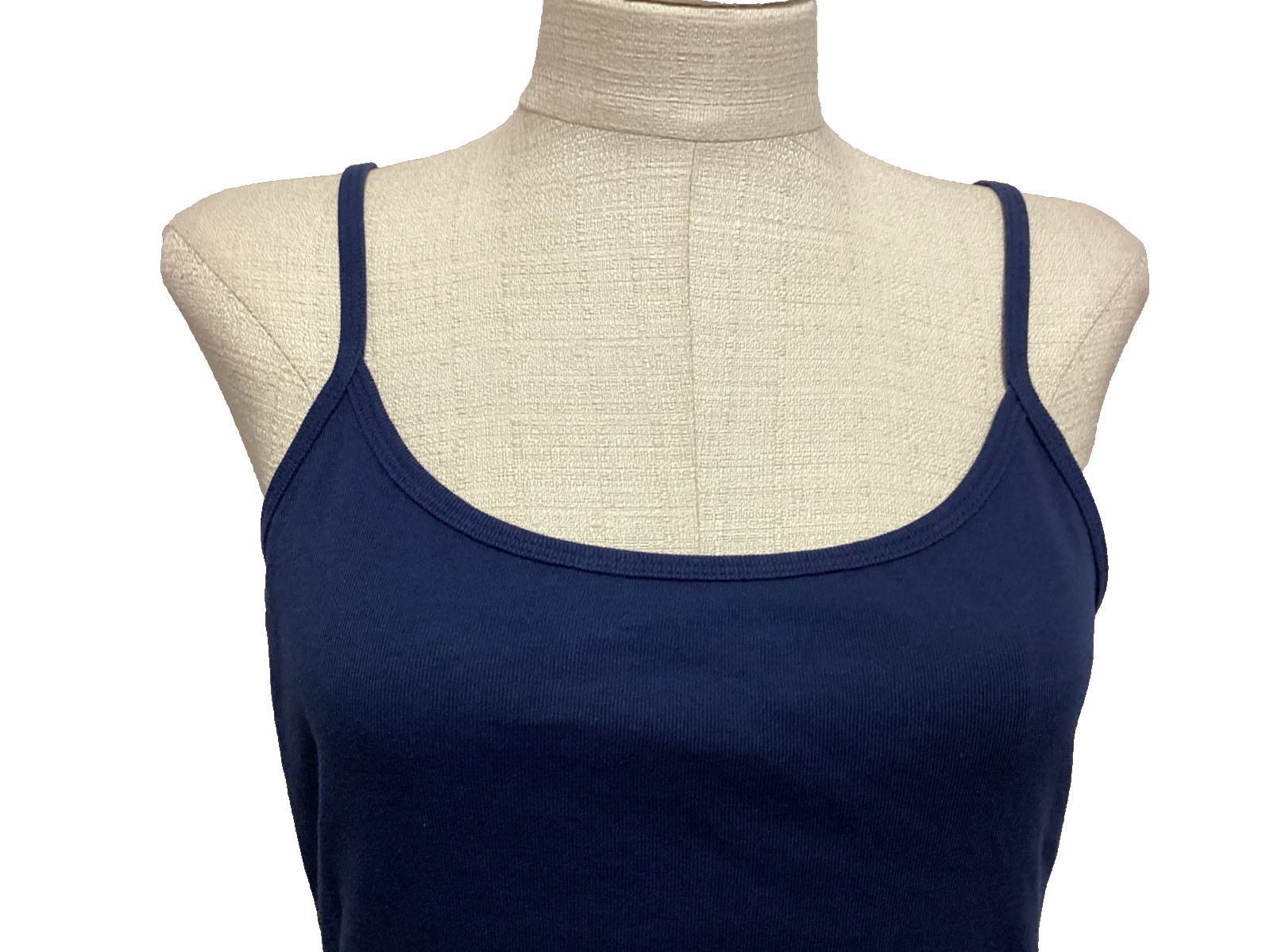 NOBO NO BOUNDARIES NAVY BLUE STRETCH KNIT SCOOP CAMI Sz. Jr. XL*