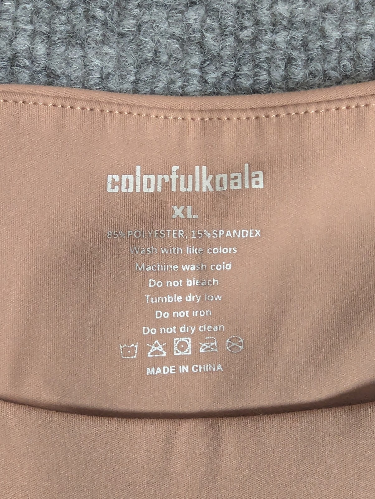 Colorfulkoala Cropped Lined Tank Top Women’s Size XL Brown