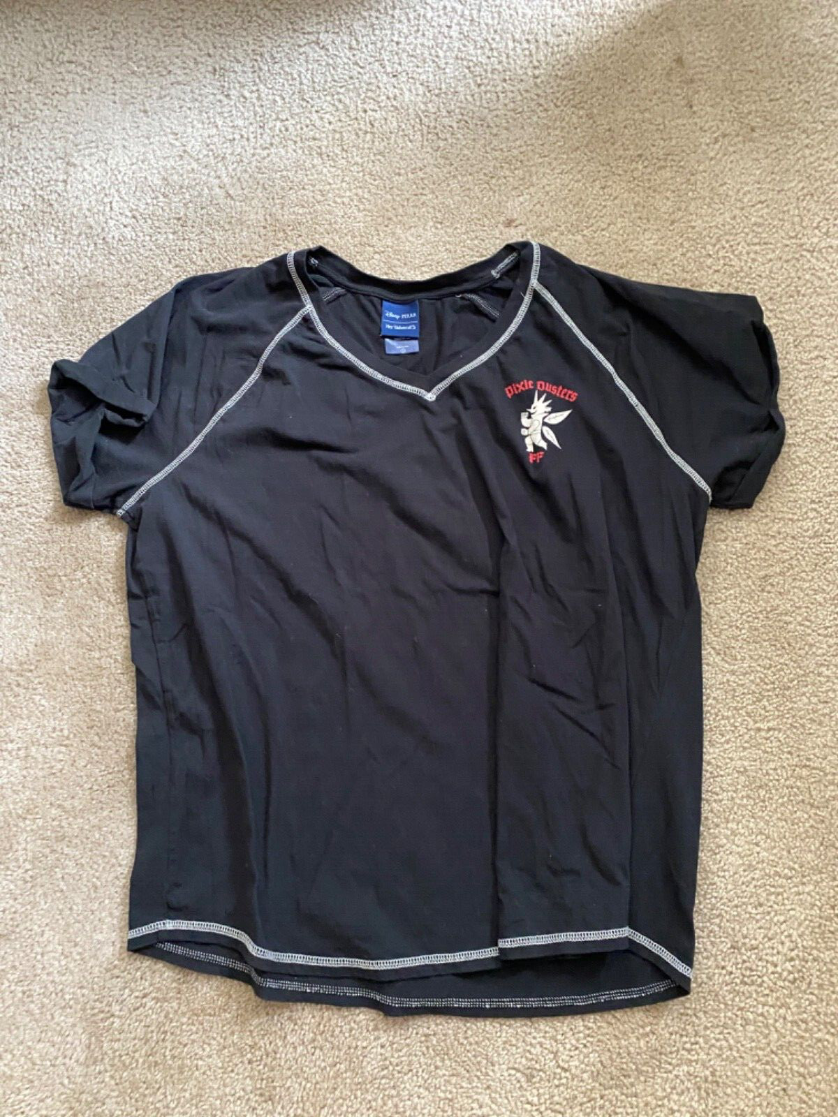 Torrid Disney PIXIE DUSTER FF Black Classic Fit Football Top T-Shirt Plus Size 2