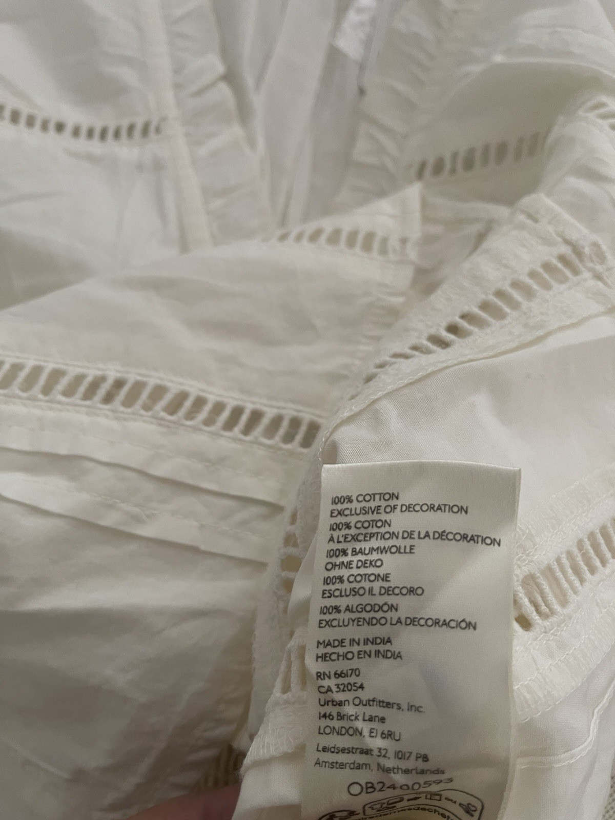 NWT $98 Free People Frankie Corset Cotton Top In Clean Ivory Size M