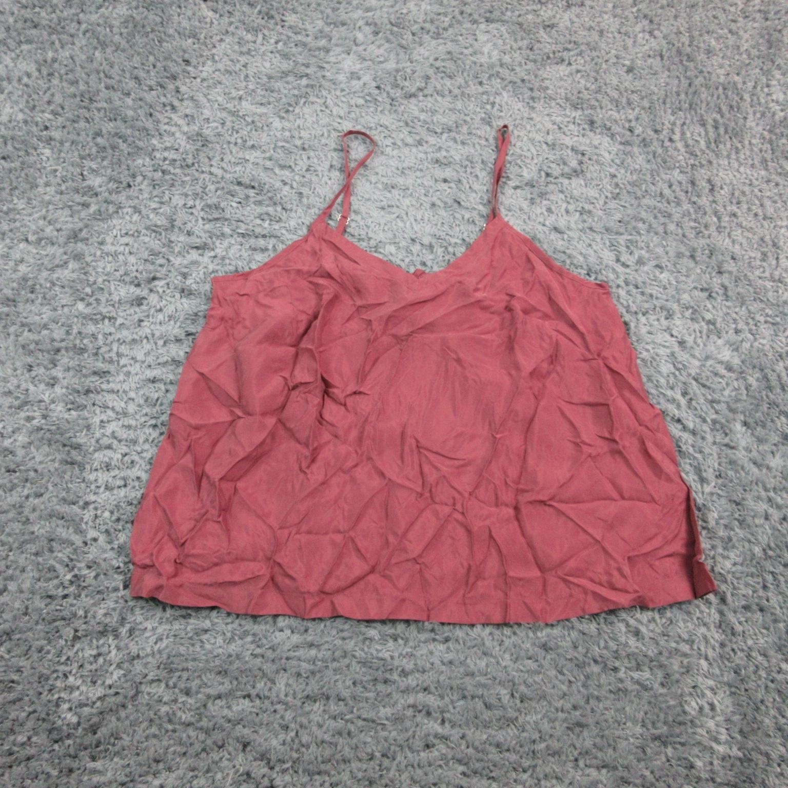 Athleta Calm Cool Cami Womens 1X Pink Adjustable Strap Tank Top Lightweight NWT