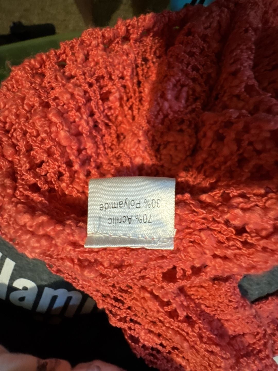 Lani Lau Honolulu Hawaii Coral Tie-Front Crochet Shrug one size